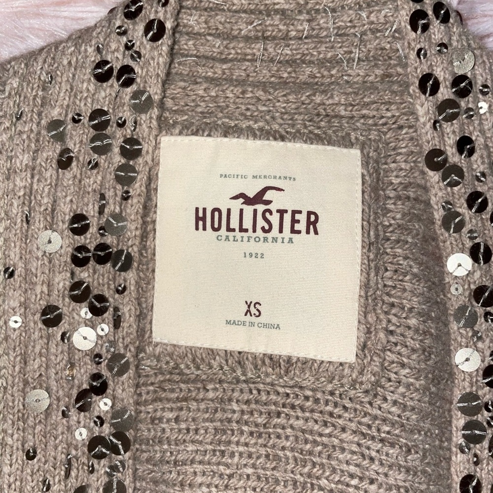Brown hollister open sweater - Picture 3 of 6